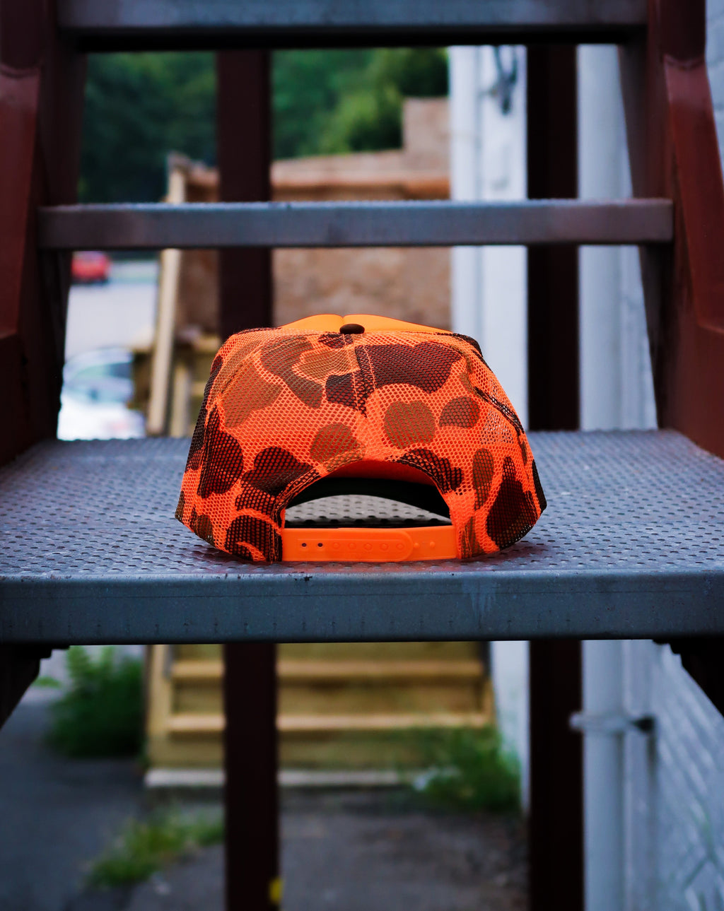 KREATIVE KREATUREZ TRUCKER HAT - ORANGE CAMO